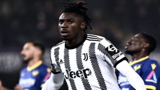 In foto Moise Kean, giocatore della Juventus.