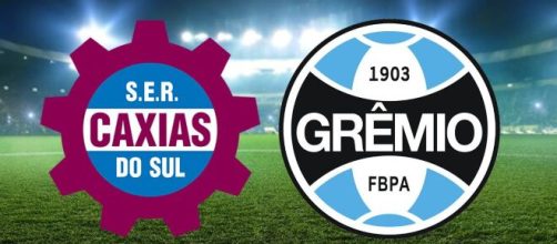 Onde assistir Caxias x Gr&ecirc;mio (arte: Eduardo Gouvea).