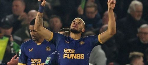 Joelinton fez o &uacute;nico gol do jogo (Reprodu&ccedil;&atilde;o/Twitter/@NUFC)