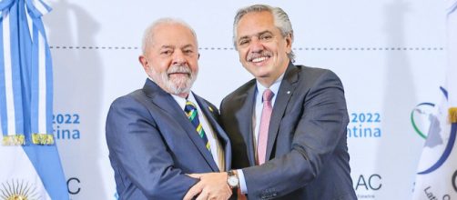 Presidente Lula e o presidente da Argentina, Alberto Fern&aacute;ndez (Ricardo Stuckert/PR)