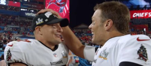 Brady and Gronk have won four Super Bowl titles as teammates (Image source: NFL/YouTube)