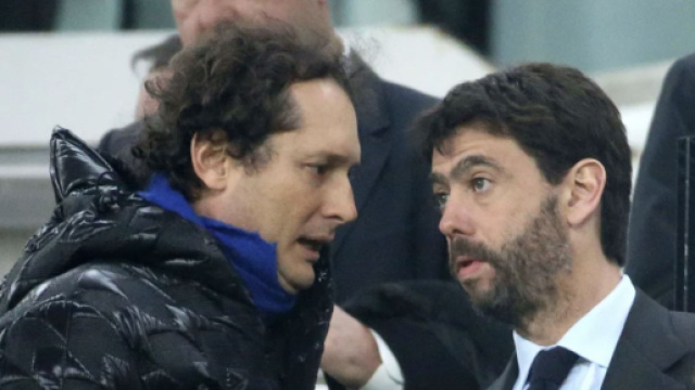 John Elkann e l'ex presidente Juve Andrea Agnelli.