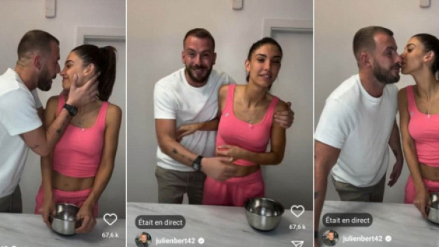 Julien Bert chez M&eacute;lanie Dedigama &agrave; Duba&iuml; : ils officialisent leur couple en direct et vendent leur premier bisou sur Mym.