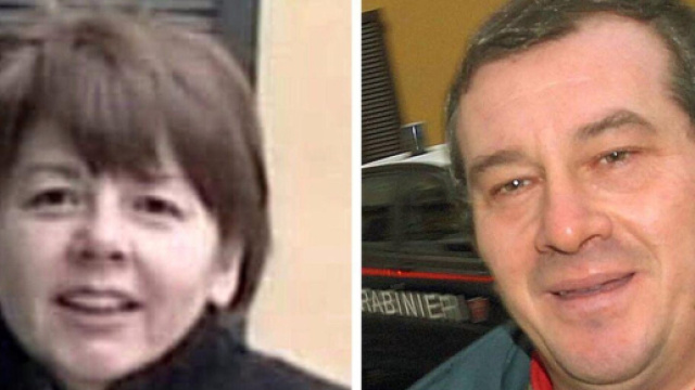 Strage di Erba, in foto Rosa Bazzi e Olindo Romano.