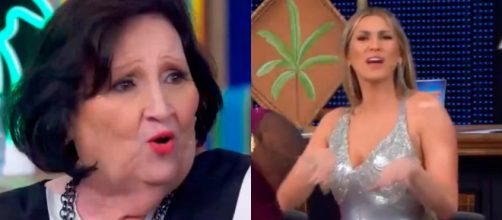 D&eacute;a L&uacute;cia alfineta L&iacute;via Andrade e provoca clim&atilde;o na Globo (Fotomontagem/Reprodu&ccedil;&atilde;o/TV Globo)