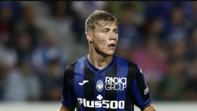 Rasmus Hojlund, giocatore dell'Atalanta.