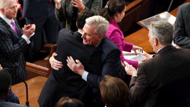 Il nuovo Speaker della Camera, il repubblicano McCarthy.