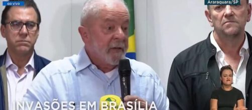 Lula toma medida para garantir a ordem. (Reprodu&ccedil;&atilde;o/TV Brasil)