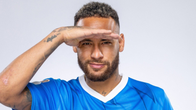 Neymar sous les coulueurs d'Al-Hilal (capture Twitter @Actu Foot)