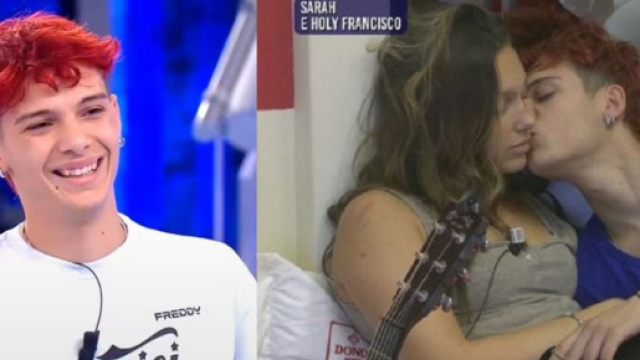 Amici 23, Holy Francisco bacia Sarah, fan spiazzati: 'La fidanzata posta TikTok su di lui'.