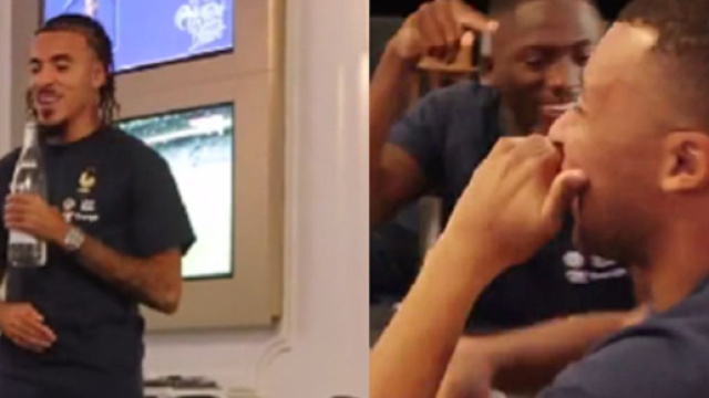 Les Bleus &agrave; Clairefontaine (capture Twitter @equipedefrance)