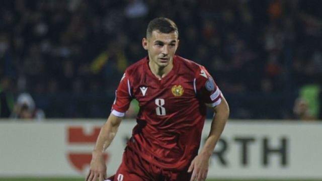 Edyard Spertsyan, centrocampista della nazionale dell'Armenia.