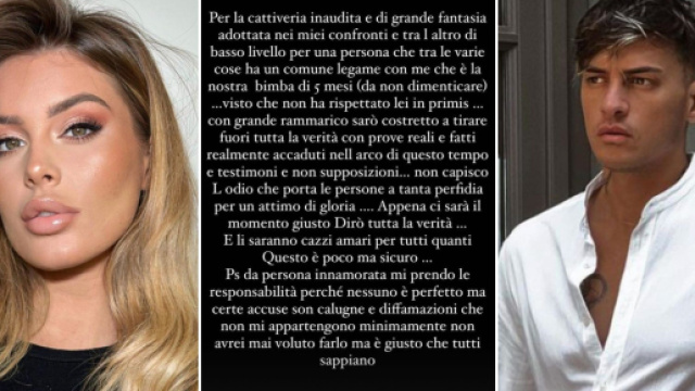 Basciano replica all'intervista della ex Sophie Codegoni: 'Calunni e diffamazioni'.