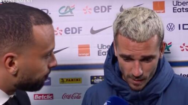 Griezmann heureux de jouer en &eacute;quipe de France et &agrave; l'Atl&eacute;tico. (screenshot Twitter - @lnstantFoot)