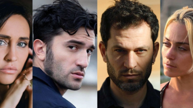 Un posto al sole, Viola (Ilenia Lazzarin), Damiano (Luigi Miele) Eduardo (Fiorenzo Madonna) e Clara (Imma Pirone)