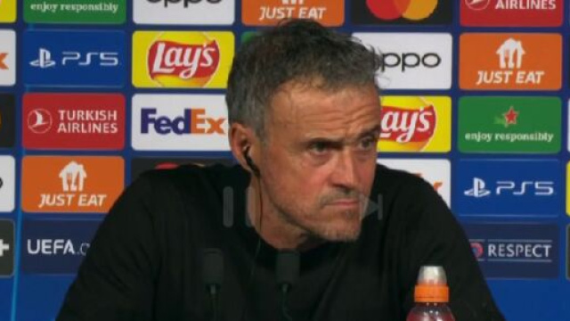 Luis Enrique analyse le match contre Milan (capture Twitter @ActuFoot_)