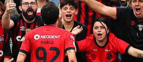 Pablo fez o gol do Furac&atilde;o (Reprodu&ccedil;&atilde;o/Facebook/clubathleticoparanaense)