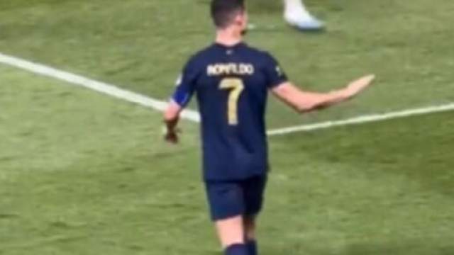 Cristiano Ronaldo contre Al-Ettifaq (capture Twitter @GoalFrance)