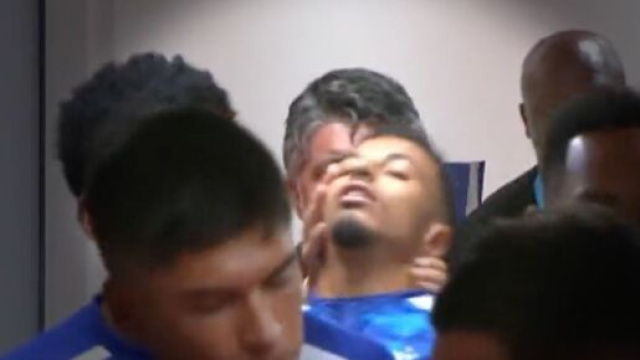 Gattuso et Ounahi avant Monaco-OM. (screenshot Twitter - @PVSportFR)