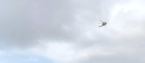 Imagen del helic&oacute;ptero de los bomberos que rescataron a la mujer perdida (Consorcio Provincial de Bomberos de Alicante)