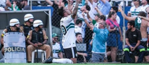 Robson fez o gol do Coritiba (Reprodu&ccedil;&atilde;o/Facebook/coritibaoficial)