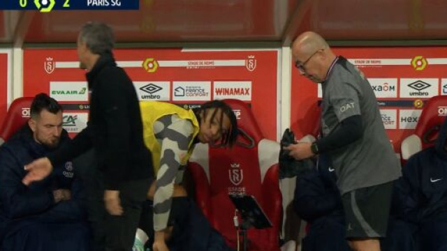 Cher Ndour est rentr&eacute; face au Stade de Reims ce samedi. (screenshot Twitter - @primevideo)