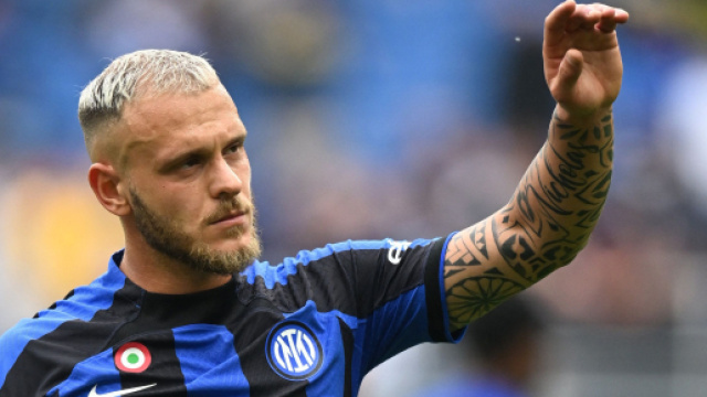 In foto Dimarco, giocatore dell'Inter.