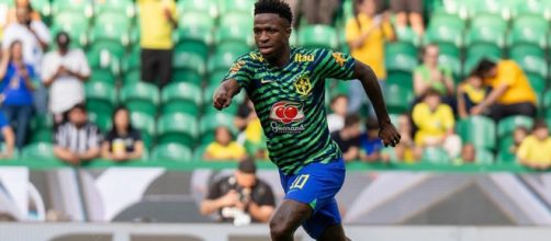 Vin&iacute;cius J&uacute;nior &eacute; a esperan&ccedil;a de gols do Brasil (Reprodu&ccedil;ao/Facebook/CBF)