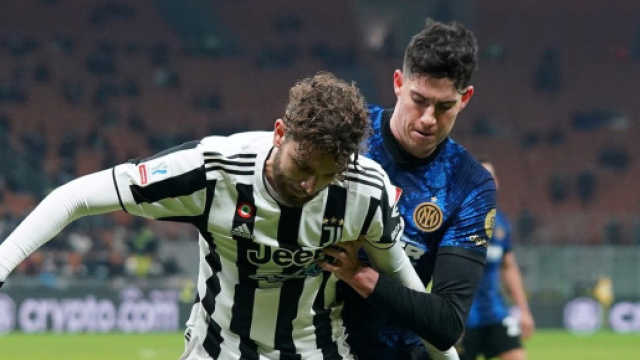 Juve e Inter: in foto Bastoni e Locatelli.