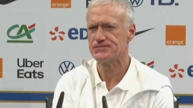 Didier Deschamps d&eacute;&ccedil;u par la finale perdue par les Bleus contre l'Argentine. (screenshot Twitter - @lachainelequipe)