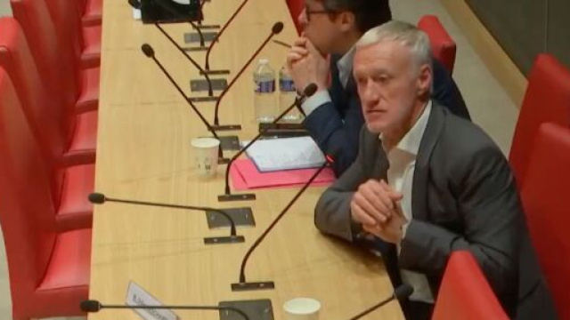 Didier Deschamps d&eacute;&ccedil;u par la finale perdue par les Bleus contre l'Argentine. (screenshot Twitter - @BFMTV)