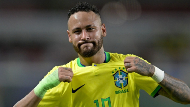 In foto Neymar, giocatore brasiliano.