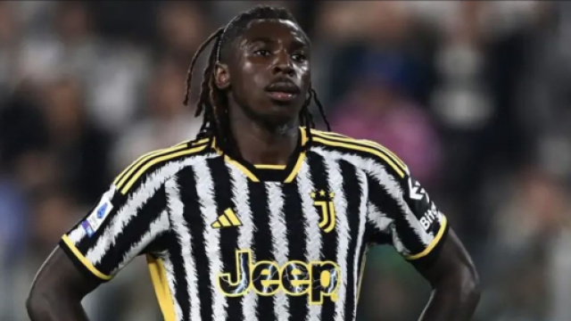 Moise Kean, giocatore della Juventus.