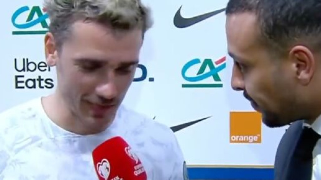 Antoine Griezmann en grande forme avec l'&eacute;quipe de France. (screenshot Twitter - @equipedefrance)