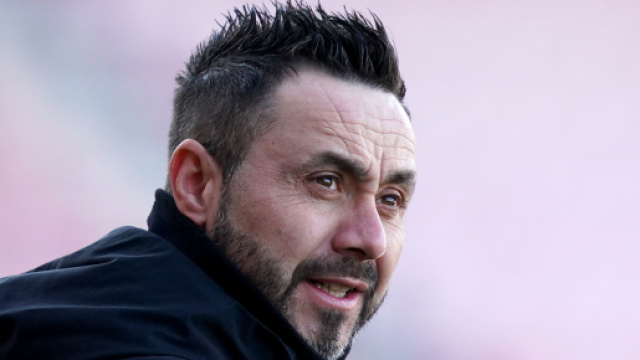 L'allenatore italiano Roberto De Zerbi.