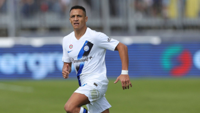 Alexis Sanchez con la maglia dell'Inter.