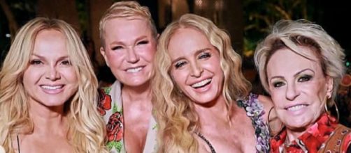 Apresentadoras posam juntas em festa de 50 anos de Ang&eacute;lica (Reprodu&ccedil;&atilde;o/Instagram/@xuxameneghel)