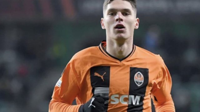 Georgiy Sudakov, giocatore dello Shakhtar Donetsk.