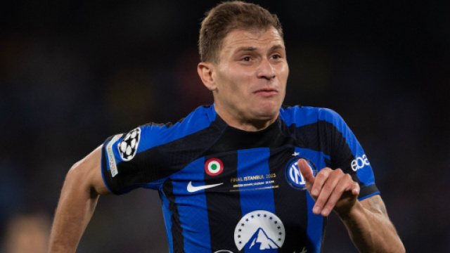 In foto Barella, centrocampista dell'Inter.