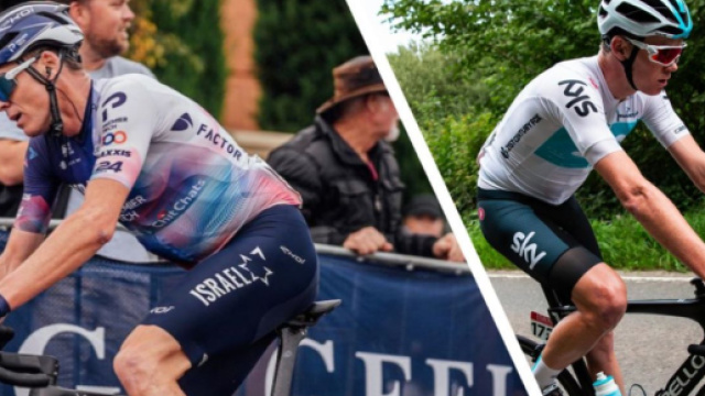 Ciclismo, Chris Froome sulla Factor dela Israel e la Pinarello della Sky