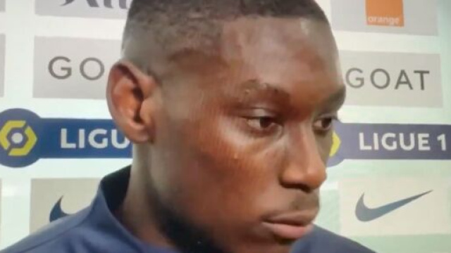 Kolo Muani buteur avec le PSG face &agrave; Nantes. (screenshot Twitter - @canal+)