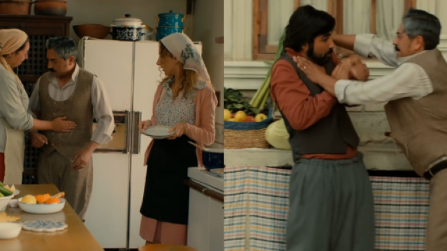 Terra amara - Irmak Aydın (Cevriye), B&uuml;lent Polat (Gaffur), Polen Emre (Fadik) e Şahin Vural (Raşit).