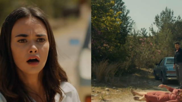 Terra amara - Hande Soral (&Uuml;mit), Nazan Kesal (Sevda) e Murat &Uuml;nalmış (Demir).