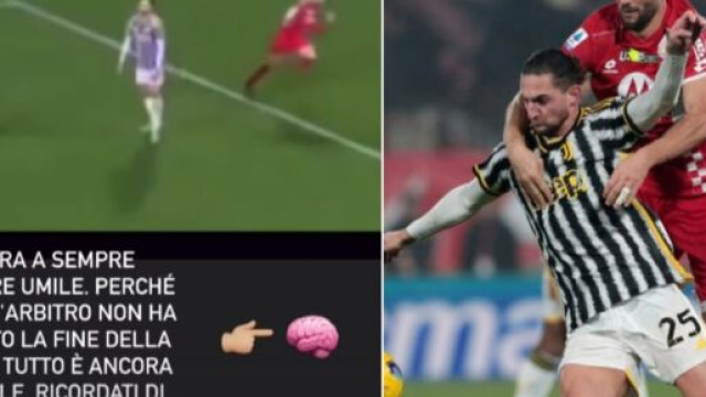 Monza-Juve 1-2, Rabiot contro Gagliardini: 'Impara sempre a rimanere umile'.