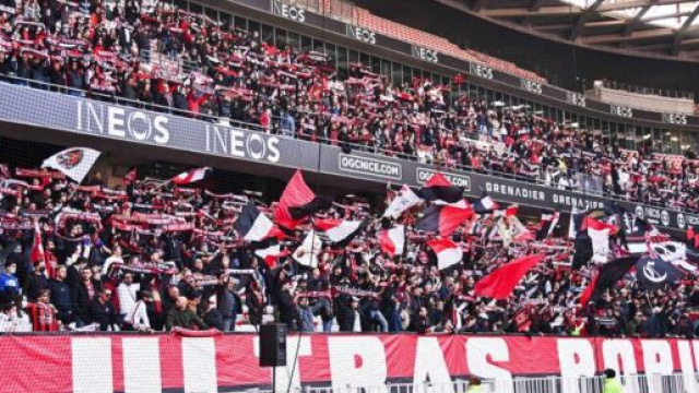 Les Ultras de Nice se sont fait remarquer face &agrave; Lens... (screenshot Le Parisien)