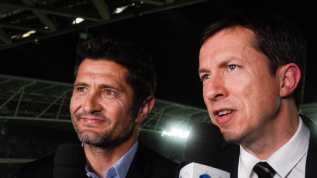 Bixente Lizarazu et Gr&eacute;goire Margotton sur TF1 (capture TF1)