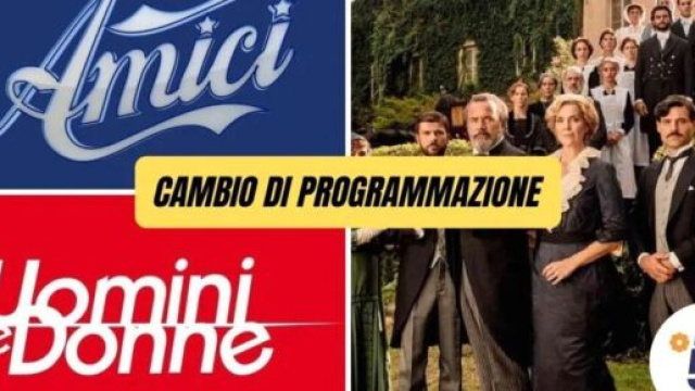Cambio programmazione Mediaset 8 dicembre: sospesi U&D e Amici, La Promessa si allunga.