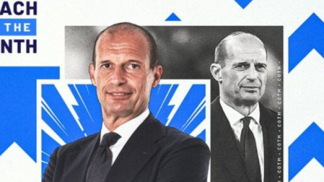 Juventus, Allegri premiato come il migliore allenatore del mese di novembre