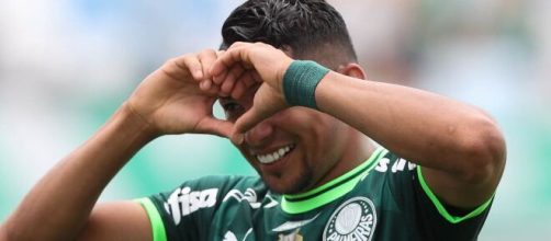 Rony fez o gol da vit&oacute;ria palmeirense (Reprodu&ccedil;&atilde;o/Twitter/@Palmeiras)