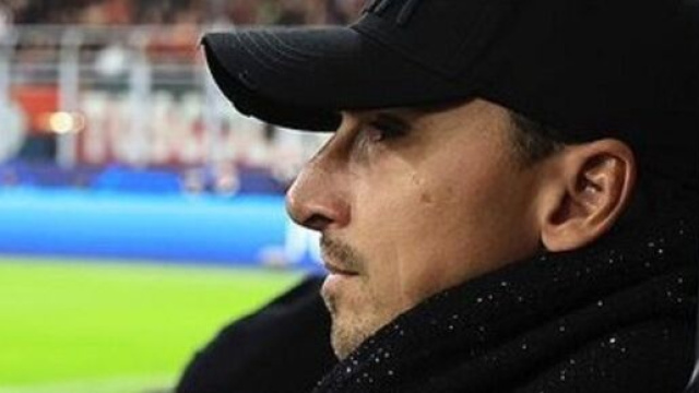 Zlatan Ibrahimovic sur le banc de l'AC Milan (capture Twitter Zlatan Ibrahimovic)